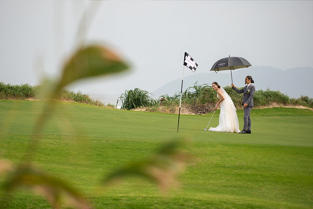 Wedding on Golf Course 1
