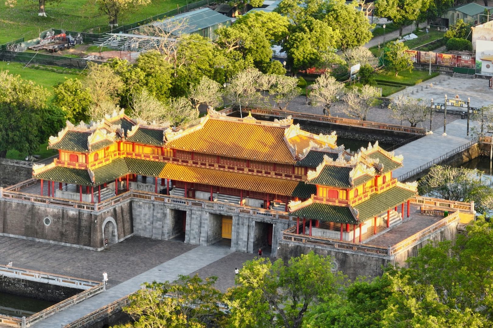 Toàn cảnh Đại Nội Kinh thành Huế nhìn từ trên cao