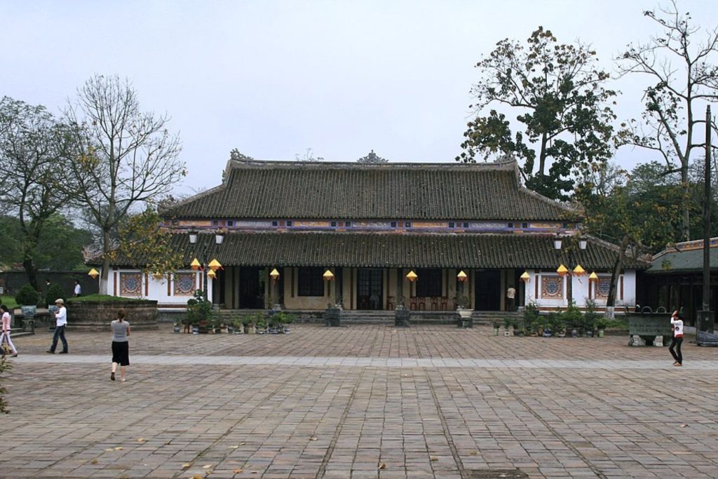 Không gian diễn ra các lễ nghi của các vua chúa ngày xưa ở Đại Nội Kinh thành Huế