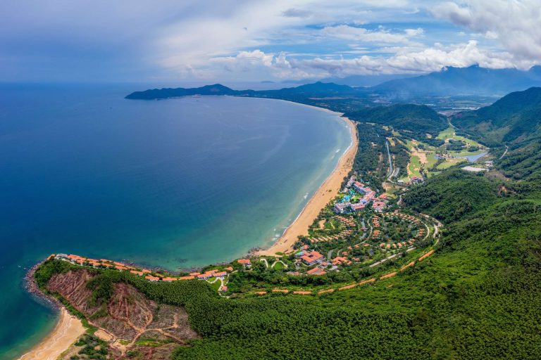 A panoramic view of Laguna Lăng Cô in Hue City
