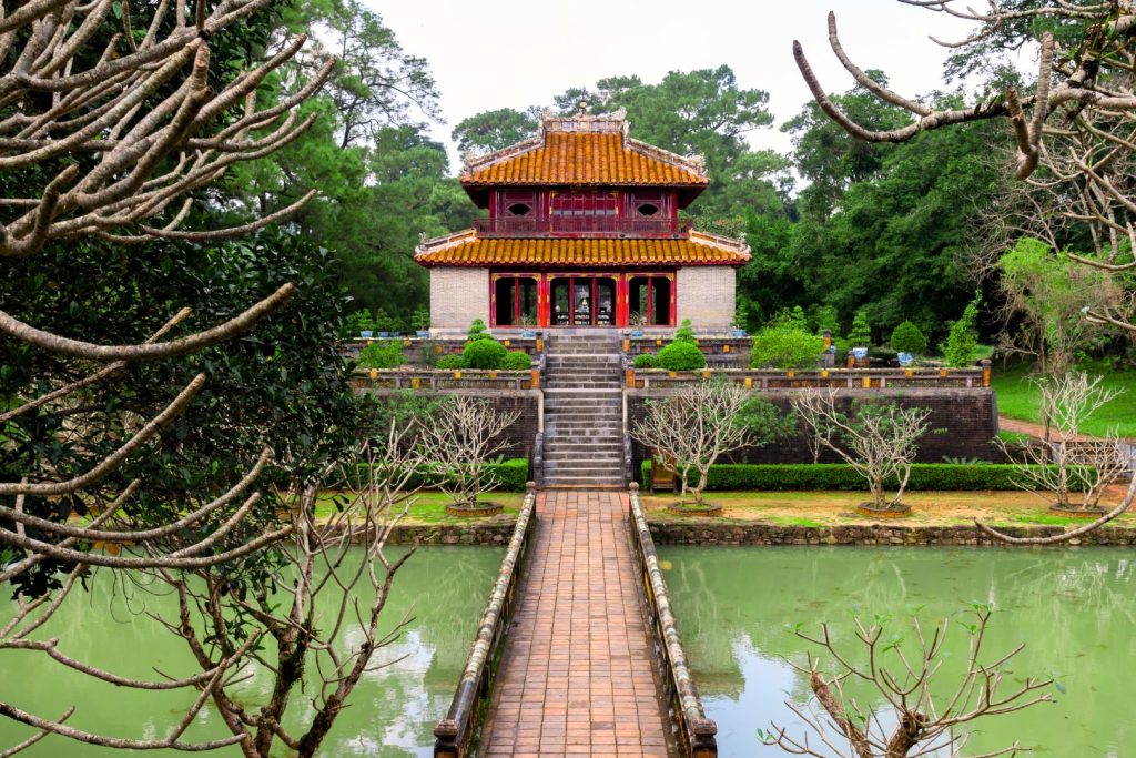 tomb in hue city with sunny