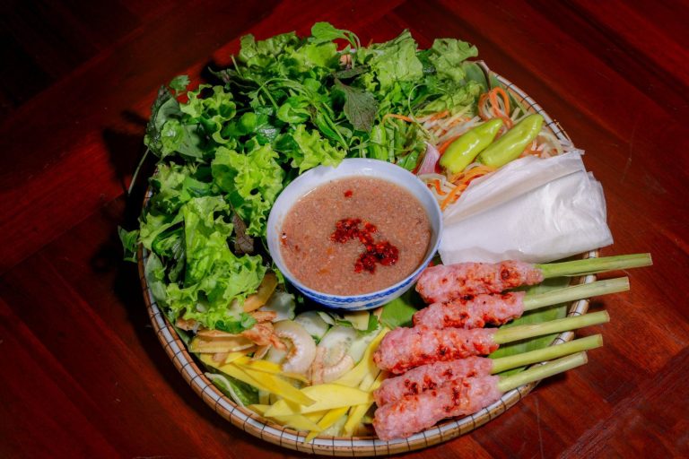 Vietnamese grilled pork sausage
