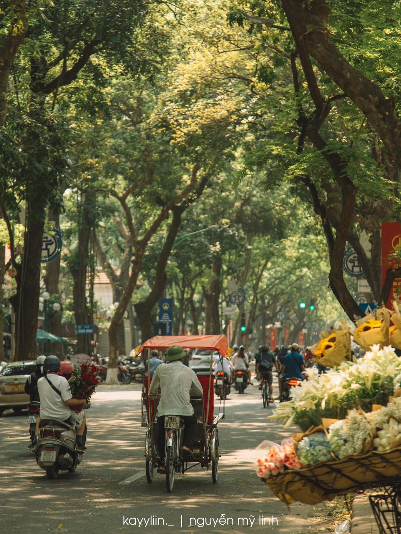 Busy streets of the Old Quarter, a top spot for Vietnam travel