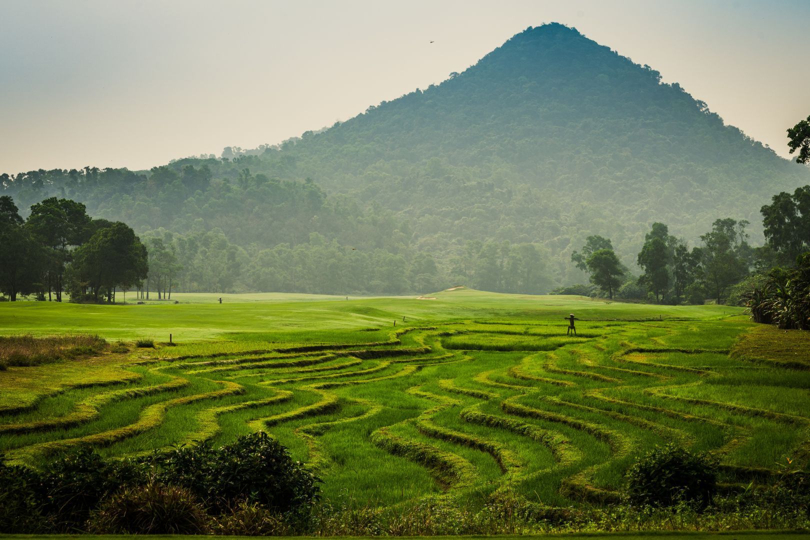 Chơi golf mùa mưa giữa cảnh quan xanh mướt miền Trung