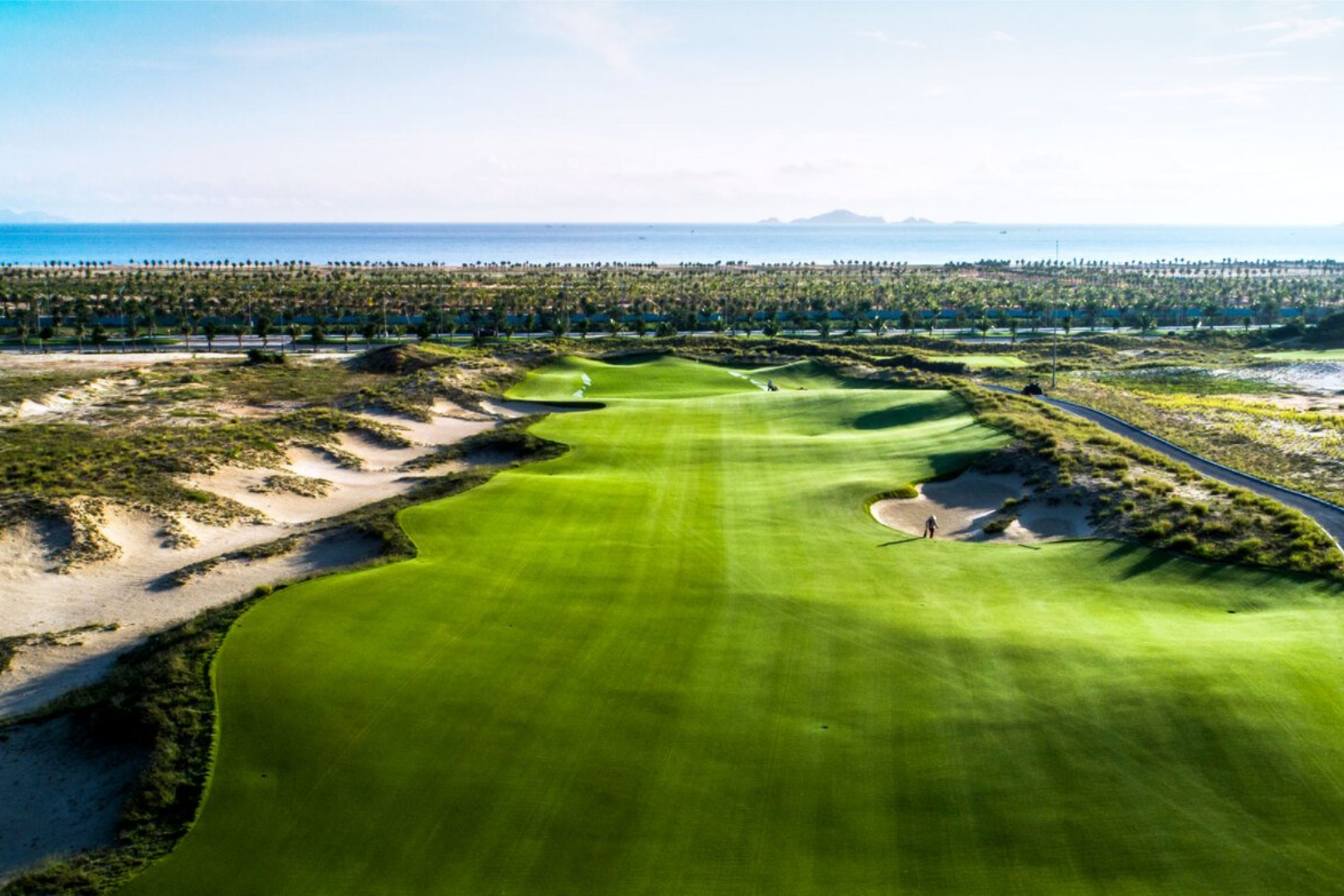 KN Golf Links with natural sand dunes in Cam Ranh