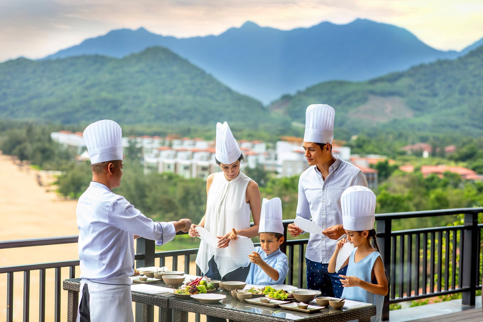 Vietnamese cooking class at Laguna Lăng Cô featuring fresh local ingredients